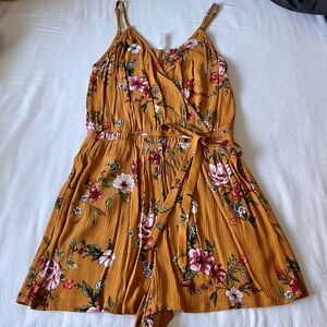 Floral Print Summer Boho Romper